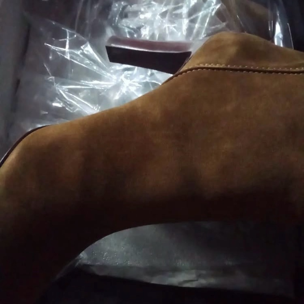 Elegant Giuseppe Zanotti Chestnut 🌰 Brown Suede Women's Ankle Boots BNIB 41 10